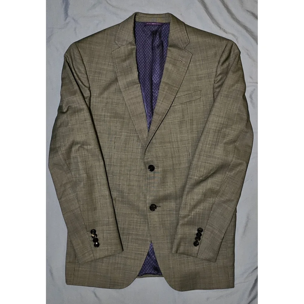Ted Baker Endurance Blazer Mens 40R Gray Wool‎ Jay CT TB5700 Jacket Sport Coat